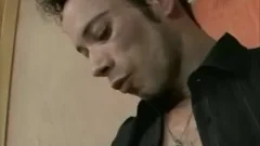 Twink_sucks_two_nice_cocks_black_and_white