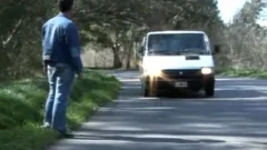 Cock sucking in car