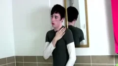 Emo guy Ashley Hawkes Jerks Off His penis In The bathroom