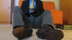 A long Day In The Office . I Have Been Wearing My Sock For Several Days So That It Was Time To Check them Out.