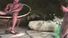 slamming boy By Pool