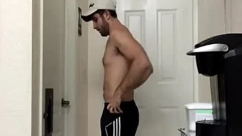 admirable Looking Gruff Fit boy Visits The Gloryhole