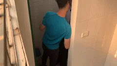 Äá»‹t Bottom CÃ´ng An Trong Wc-Vietnamese plow In Toilet