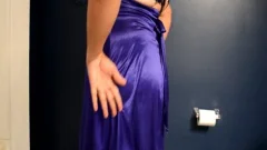Satin Prom Fishnet And rod