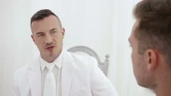 Christopher White gets raw creampied by Derek