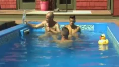 Latin homosexual 3some With cumshot