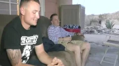 Straight Marine Buddies naked Beer Pong