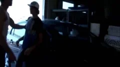 Spanked By Brother In The Garage