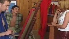 homosexual Art students Kiss and pound