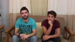Circle Jerk Boys: Draining His Cum-Filled Balls