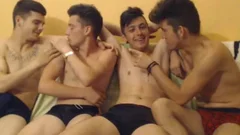 4 handsome Bi Romanian guys With admirable penises Have joy On cam