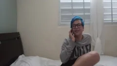 teen TS With fake penis