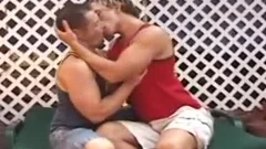 Public anal hammering