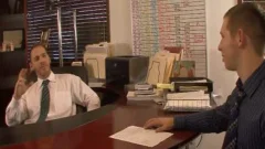 sexy gays take up with the tongue And Hump poopers In The Office