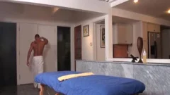bare homo stud receives An Intimate Oil Massage