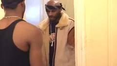 black groupster drilling A young black dude