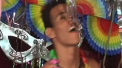 Steamy Latin threesome nudeback party