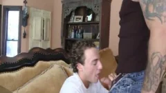 Tattoo homo coarse Sex With sperm flow
