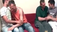 tight bareback homosexual Foursome
