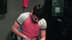 Skinny gay voyeur masturbating scene HD