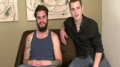Hard slamming in the company of straight boy