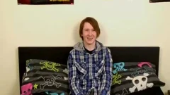 Emo teen Jack Halliwell Stroking His wang On His Emo bed