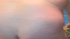 Hairy bear riding balls