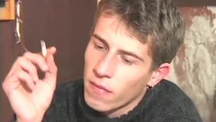 beautiful gay pooper rimming And goo flow
