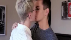 blonde boy acquires plowed unprotected