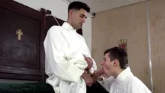 Alter teen acquires Barebacked By Priest