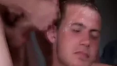 Bukkake teens bang non-professional teen