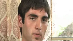 filthy butt Latin dude Masturbating his dong