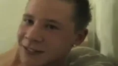 20yo gay Czech twinks slamming On bed