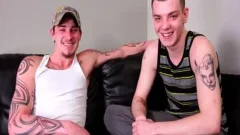 "Straight" Tatted males nail