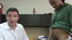 Banker receives howdys arse Gaped In howdys Office