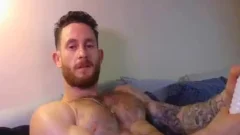 pumped up lad Masturbating His penis With A Fleshlight