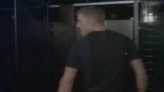 hot 3some In Club bathroom