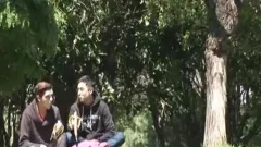 Hanging Out homo boyfrends get Itchy Pants