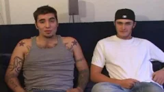 Rock shoots hellos thick cock