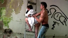 teen gets fastened Up Spanked In An Abandoned Building