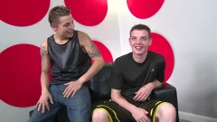 First-time Ryan Takes Tyler's Cock in His Mouth