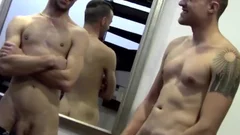 giant jock Tattooed non-professional jocks engulf Each Others giant dicks