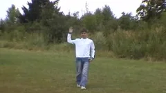 Two sleazy boys enjoy oral pleasure-job outdoors
