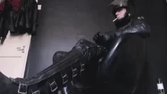 Leathered Up, Booted, Smoking And Spitting