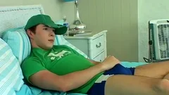 teen Feasting three lengthy Uncut schlongs