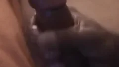 Super nasty black daddy strips Off And Jerks his Monster black knob