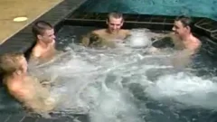 Four stunning yound guys Go On A dick sucking Marathon