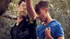 2 boy's nail In The Wood