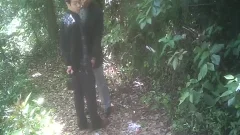 old asian teens have a joy It In The Forest