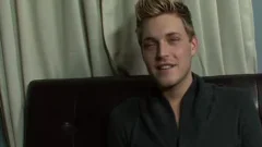 blonde Blue Eyed Hunk Is On His Knees Getting His juicy Face Creamed